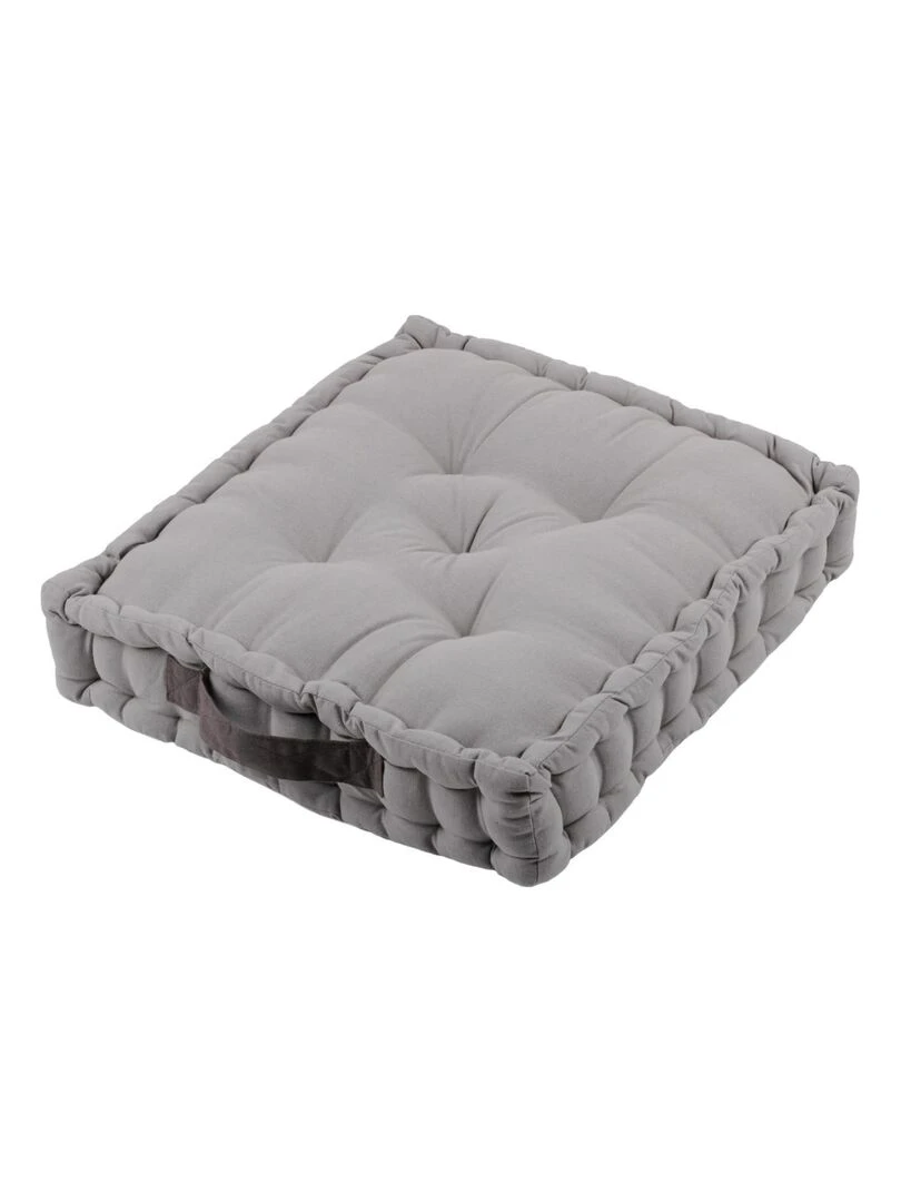 Coussin de sol à poignée colorée Gris souris