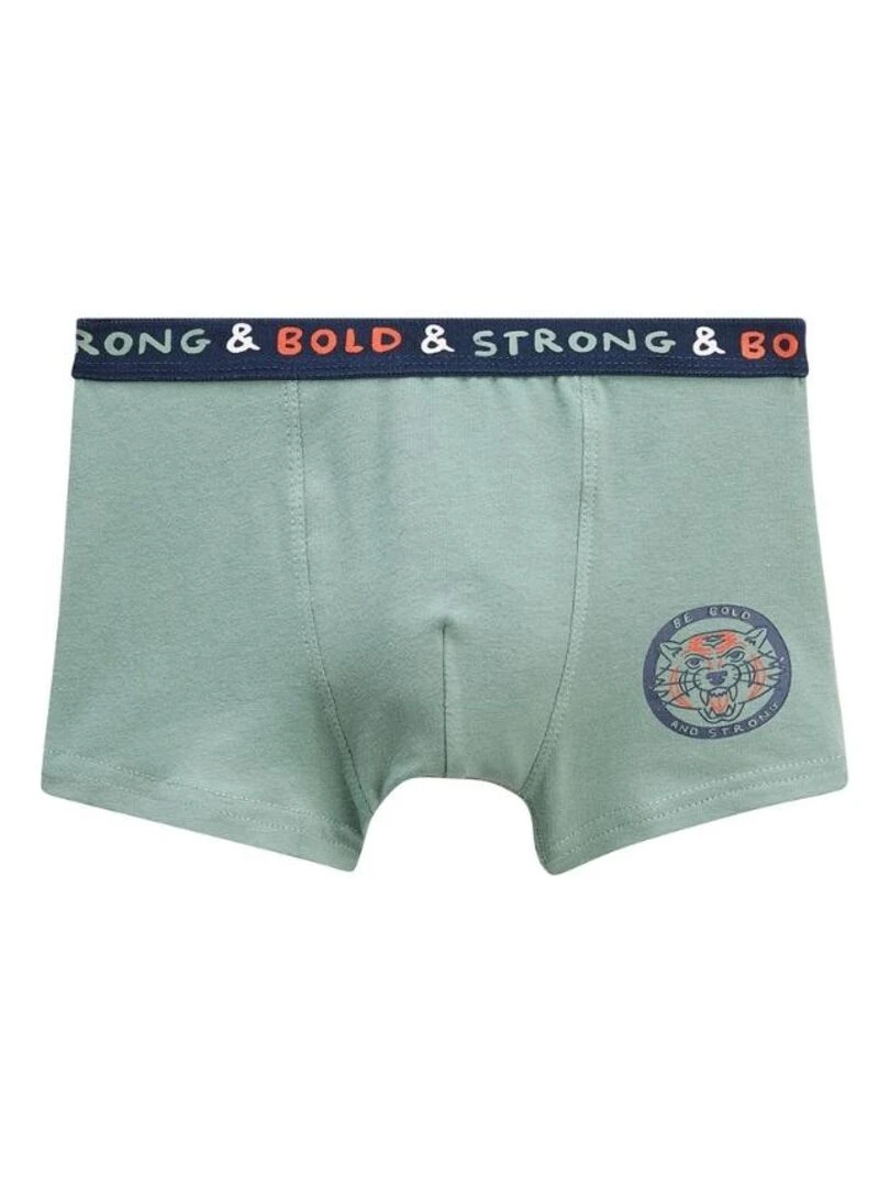 Lot de 2 boxers garçon Touram   Kaki