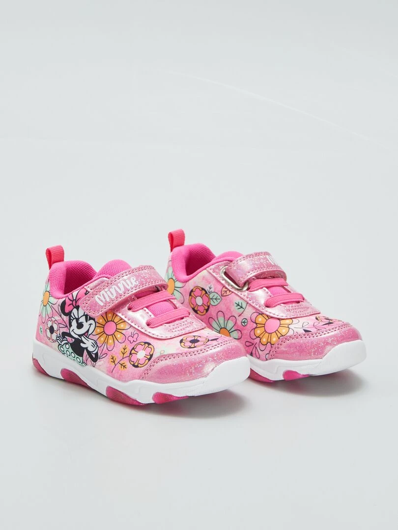 Baskets en toile 'Minnie' 'Disney' lumineuses Rose