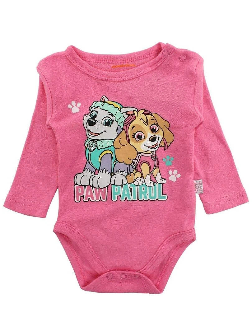 Paw Patrol Ensemble Body pantalon bébé fille Imprimé La Pat' Patrouille Rose