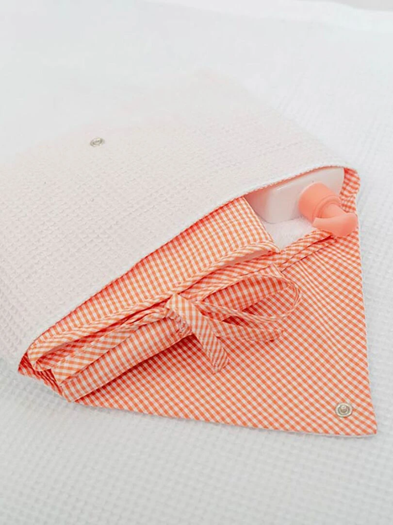 Pochette de rangement en Coton Bio   Blanc