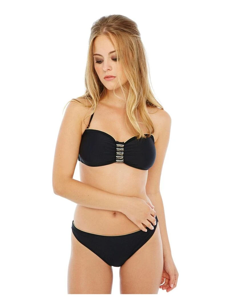 Haut de maillot bandeau RIVIERA   Brigitte Bardot Bain   Noir