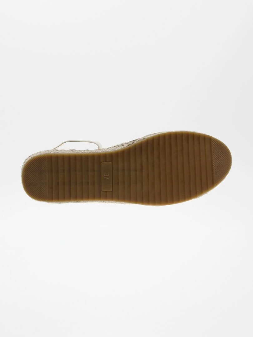 Espadrilles à bride cheville Beige