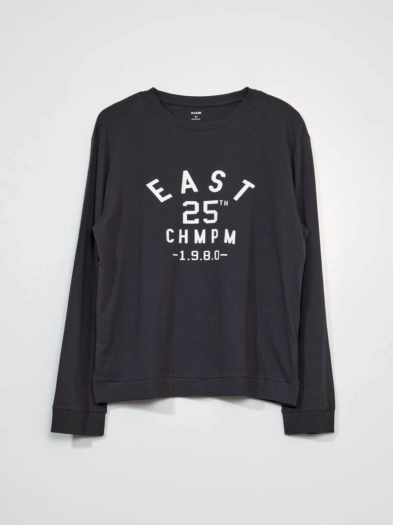 Ensemble pyjama en jersey   2 pièces   Bleu