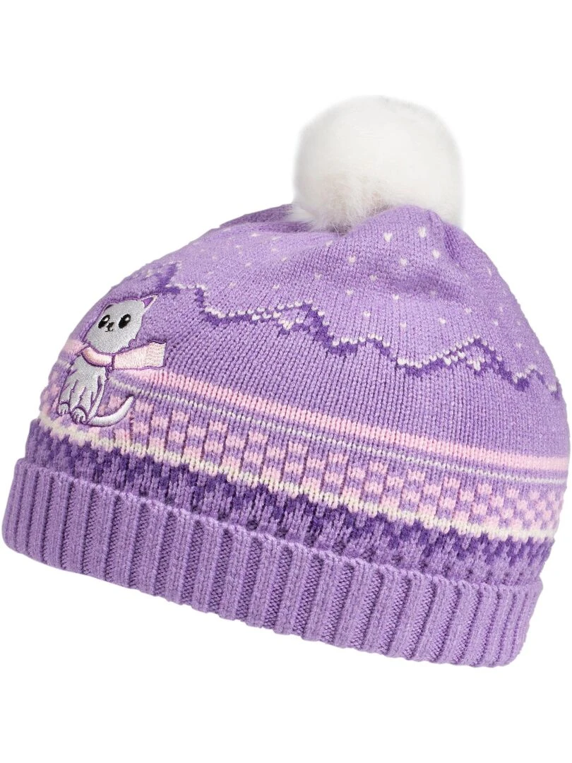 Bonnet Enfant 6/8 ans Soft Touch Lavande Bleu lavande