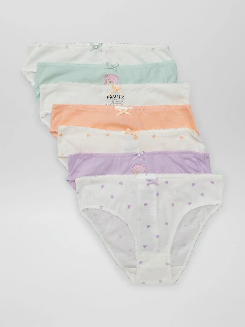 Lot de 7 culottes GIRL