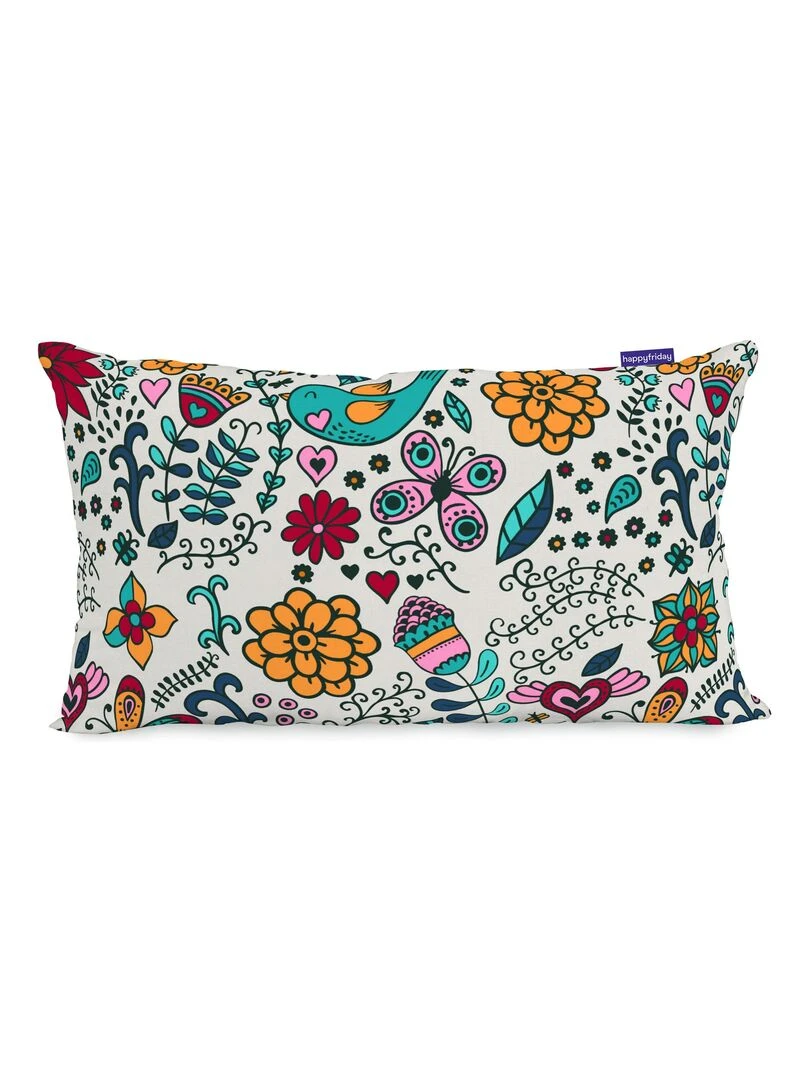 Housse de coussin Nanny "Happyfriday"   Blanc