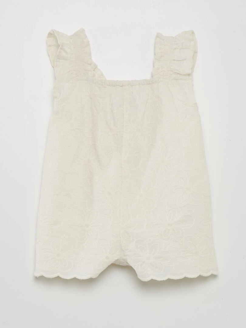 Combinaison en broderie anglaise Crème
