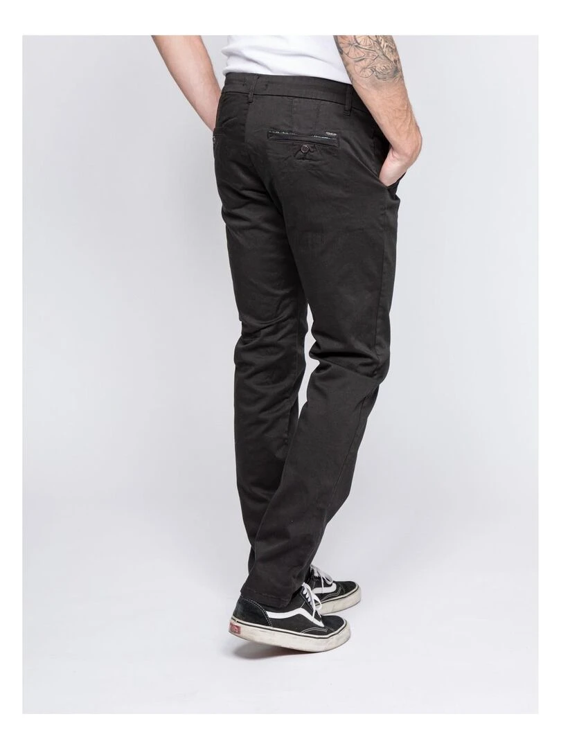 Pantalon chino coupe ajustée VAIRE Noir