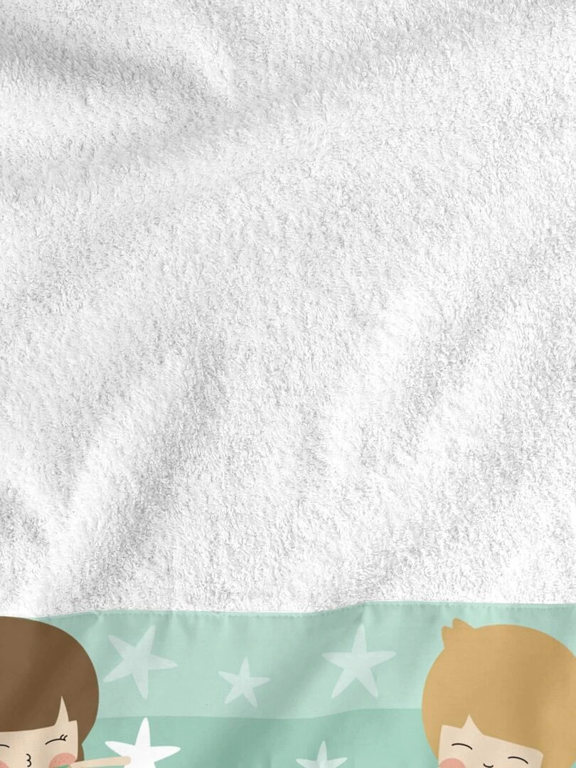 Lot de serviettes Air balloon "Happyfriday"   Blanc