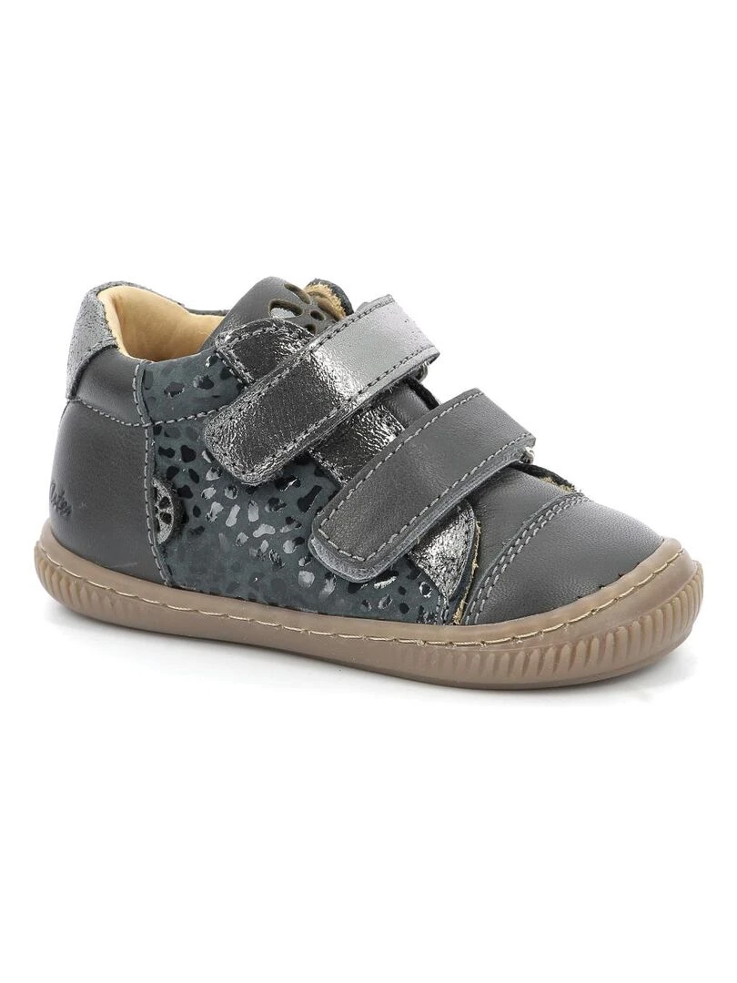 Sneakers hautes Cuir Frakro Gris