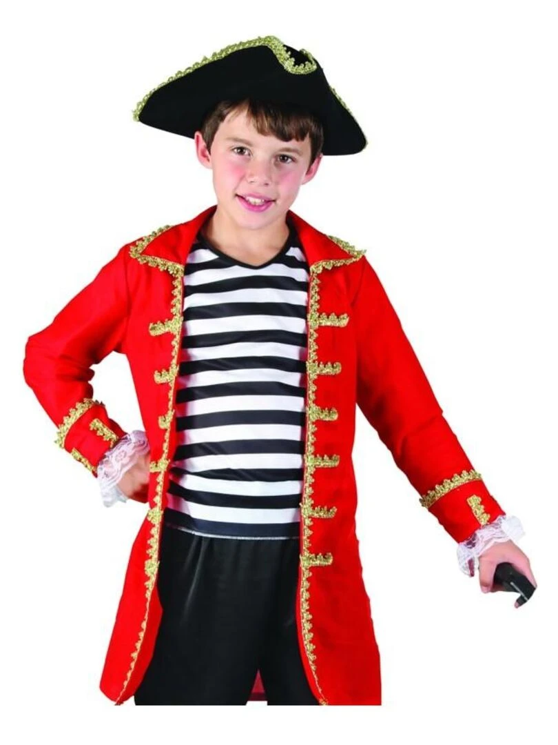 Déguisement Pirate corsaire luxe enfant Rouge