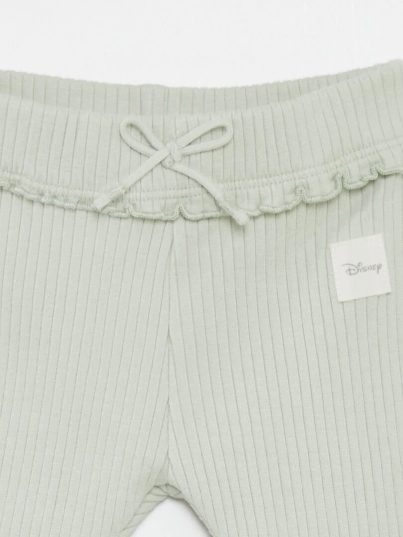 Ensemble 3 pièces body + legging + bavoir   Vert