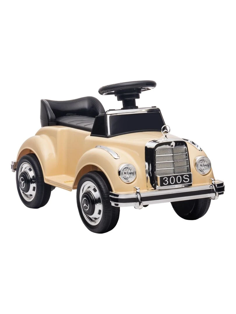 Porteur enfant voiture licence Mercedes Benz 300S coffre butée arrière Noir