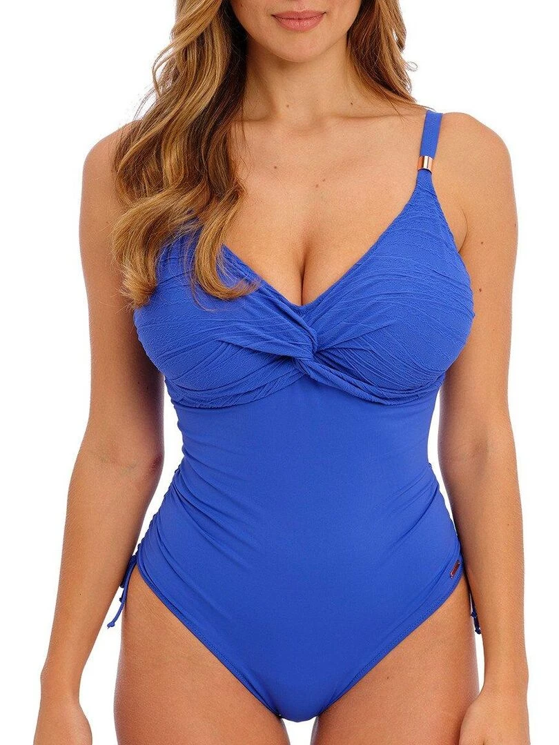 Maillot une pièce avec armatures Beach waves Bleu