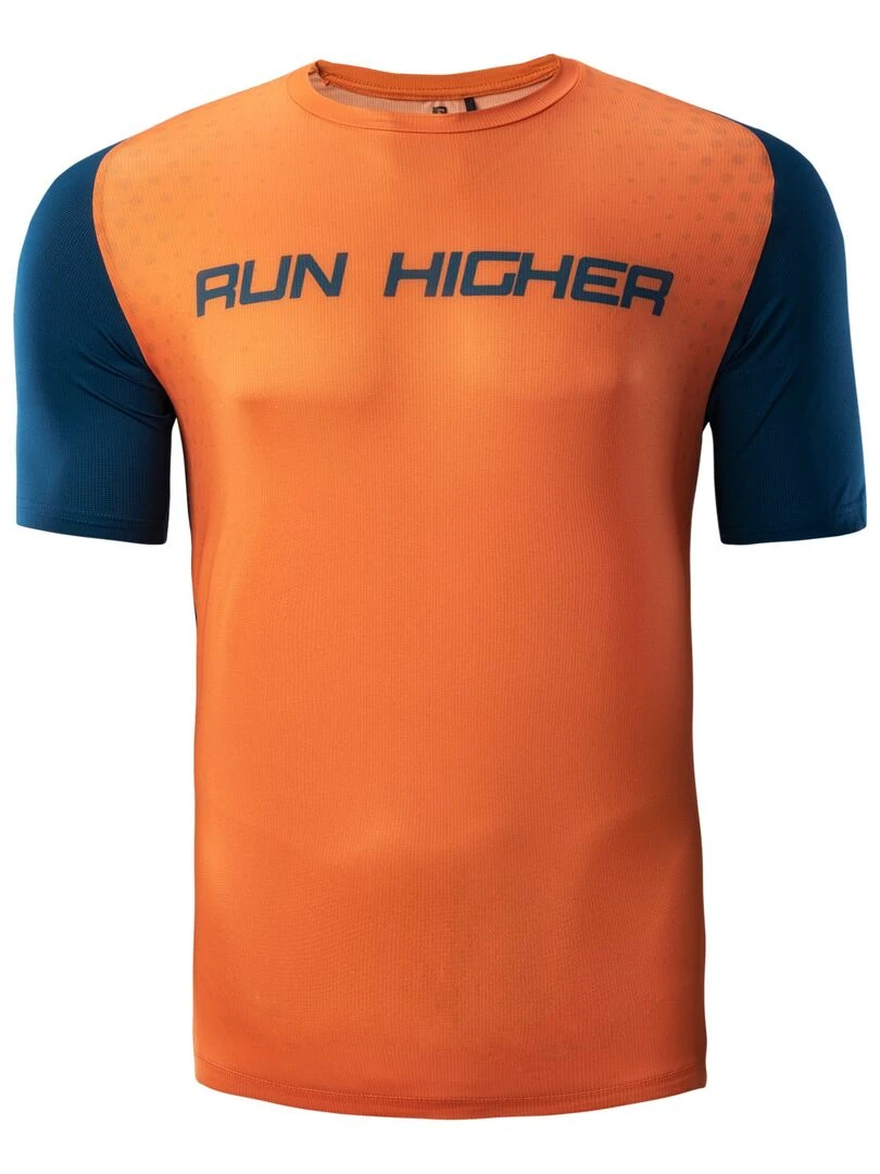 IQ   T shirt CROSS THE LINE TREILO   Bleu Orange