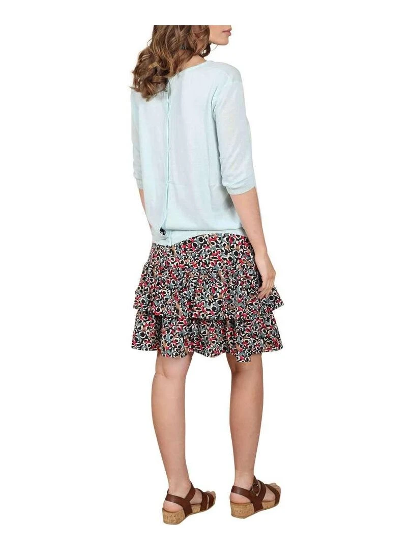 CHATTAWAK Pull droite Bleu ciel