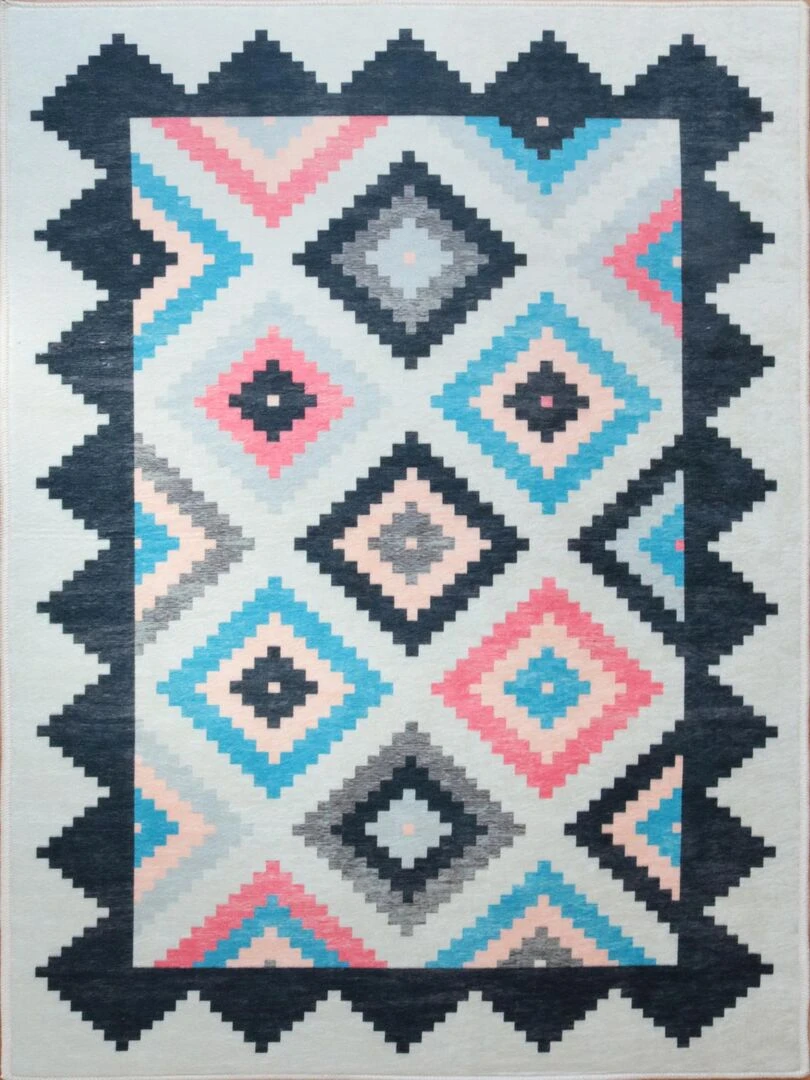 Tapis Losange Multicolore Multicolore
