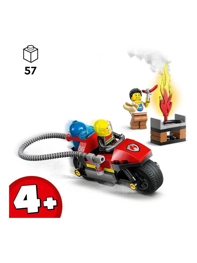 La moto d'intervention rapide des pompiers   N/A