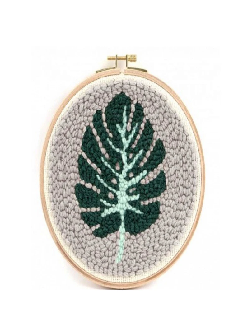Kit Punch Needle Feuille Monstera   N/A