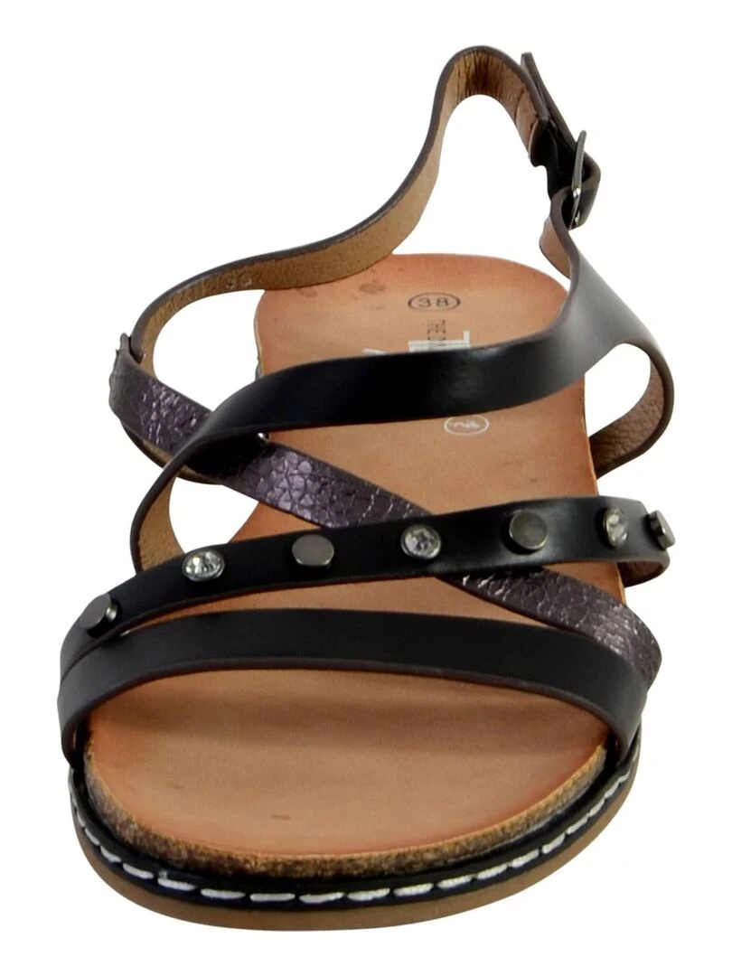 Sandale Femme The Divine Factory YM3681   Noir