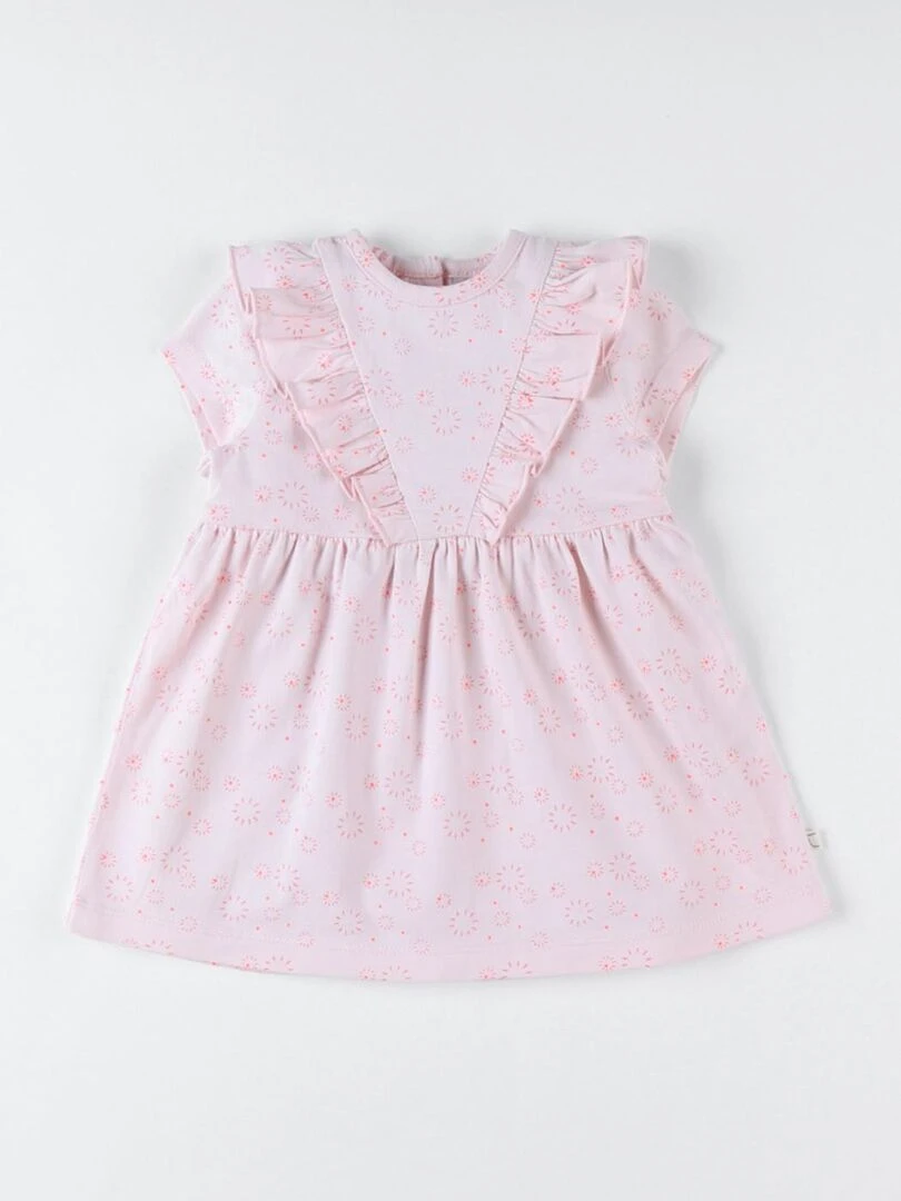 Robe imprimé feux d'artifice en jersey  clair   Noukie's   Rose