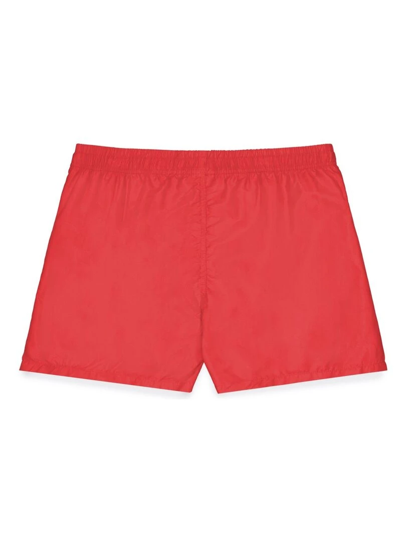 Boardshort court garçon avec ceinture demi élastiquée Freegun Rouge