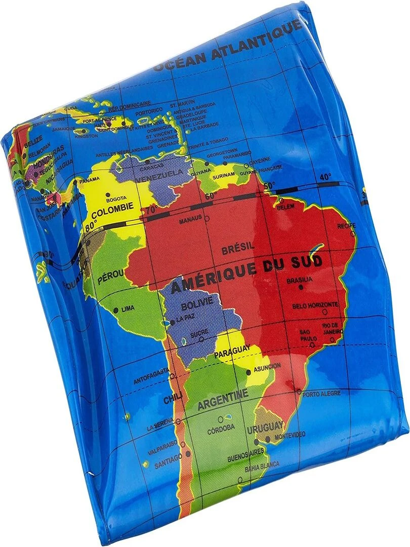 Globe gonflable Le Monde 30cm N/A