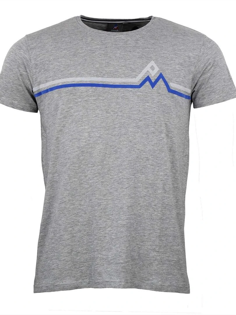 T shirt manches courtes homme CASA PEAK MOUNTAIN Gris