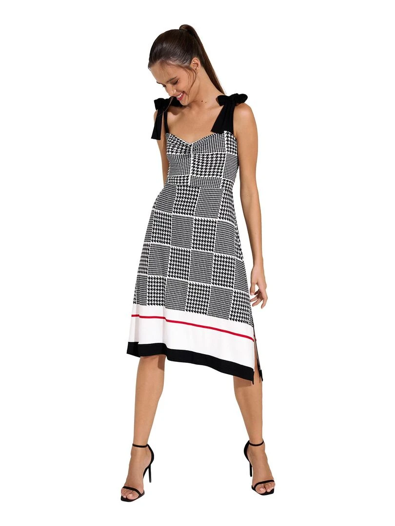 Robe estivale à bretelles Quito   Noir