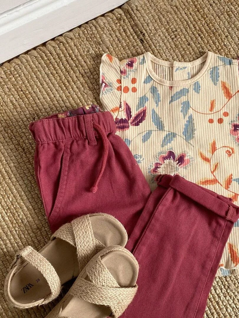 T shirt fille Jodhpur   Ecru