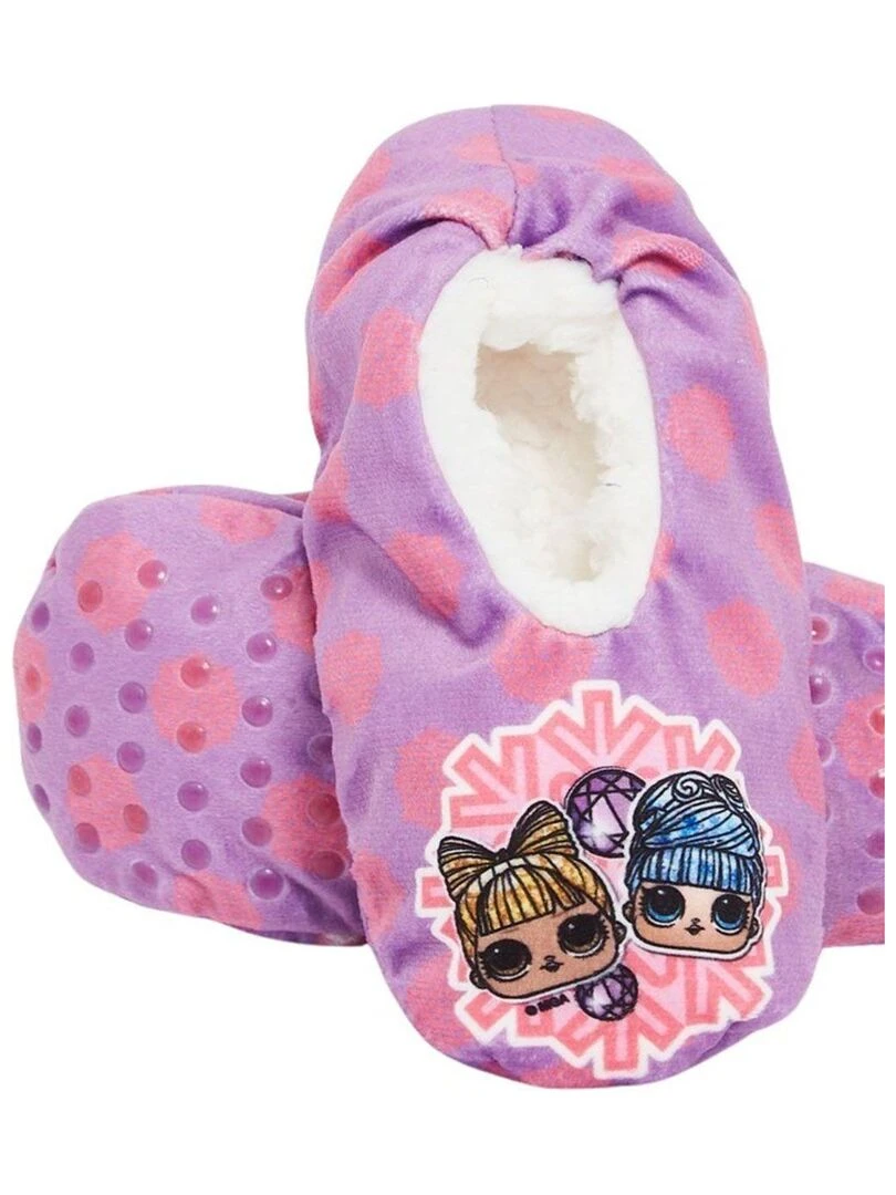 Lol Surprise   Chausson fille imprimé Lol Surprise   Violet