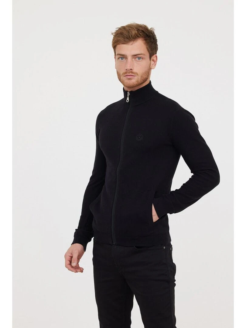Lee Cooper Gilet manches longues coton regular CELIUS Noir