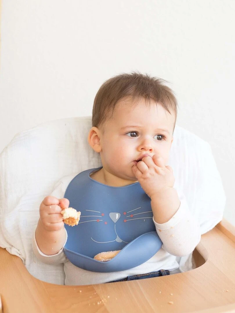 Bavoir bébé Trois Kilos Sept   Bleu