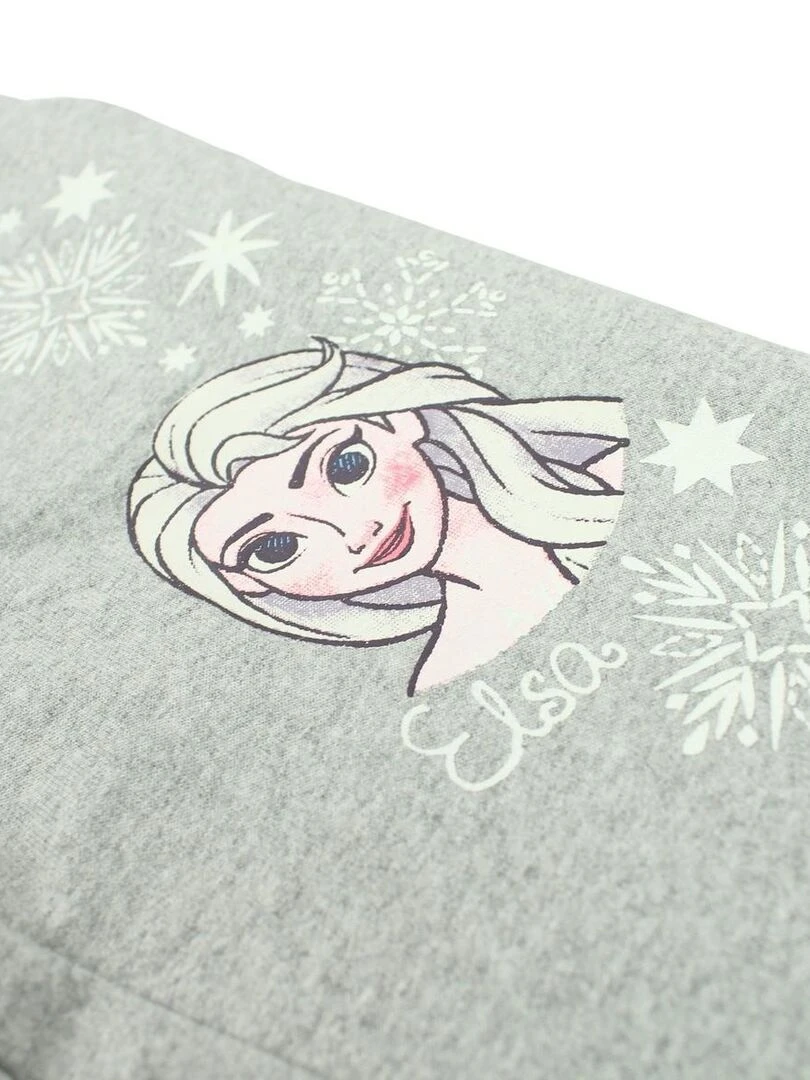 Disney Pantalon De Jogging fille imprimé La Reine Des Neiges en coton Gris