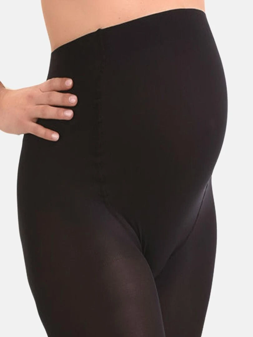 Collants de grossesse opaques confortables 60den (Mamsy)   Noir