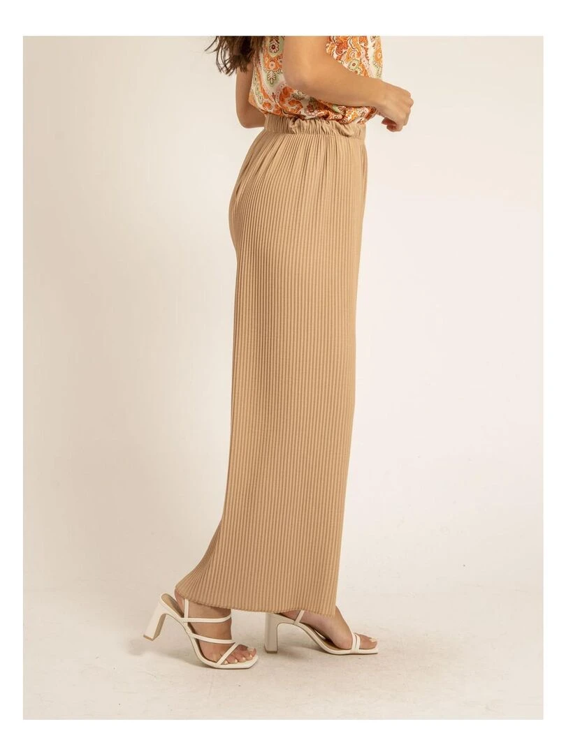 Pantalon plissé ELOU   Beige