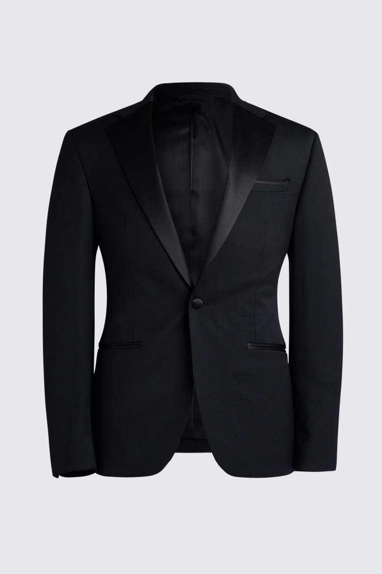 DKNY Slim Fit Black Notch Lapel Tuxedo Jacket   Buy Online at Moss