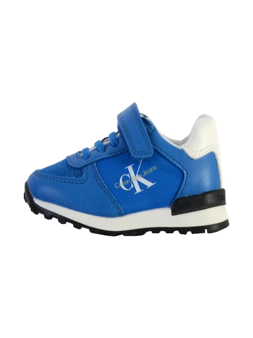 Basket À Scratch Calvin Klein Jeans Enfant Low Cut Lace up Bleu