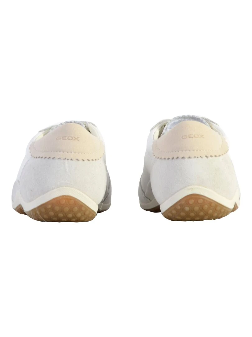Basket Cuir Geox Vega   Blanc