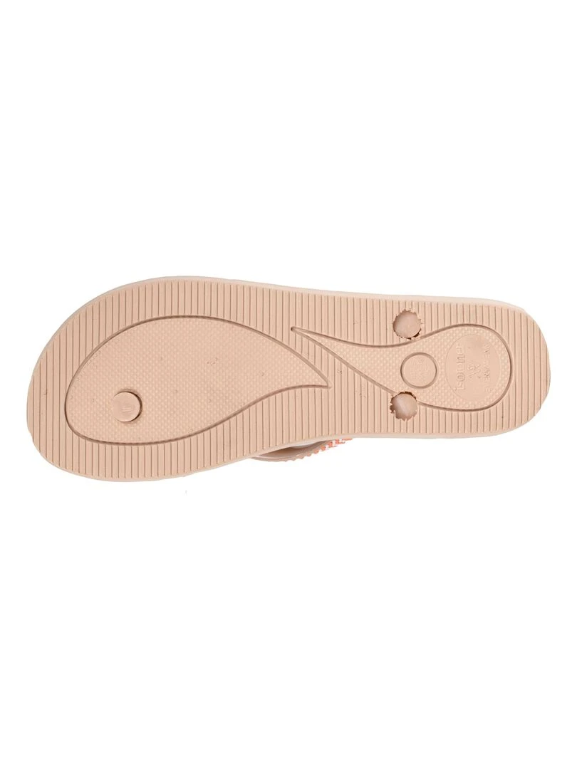 Tongs Femme unie Beige   Beige