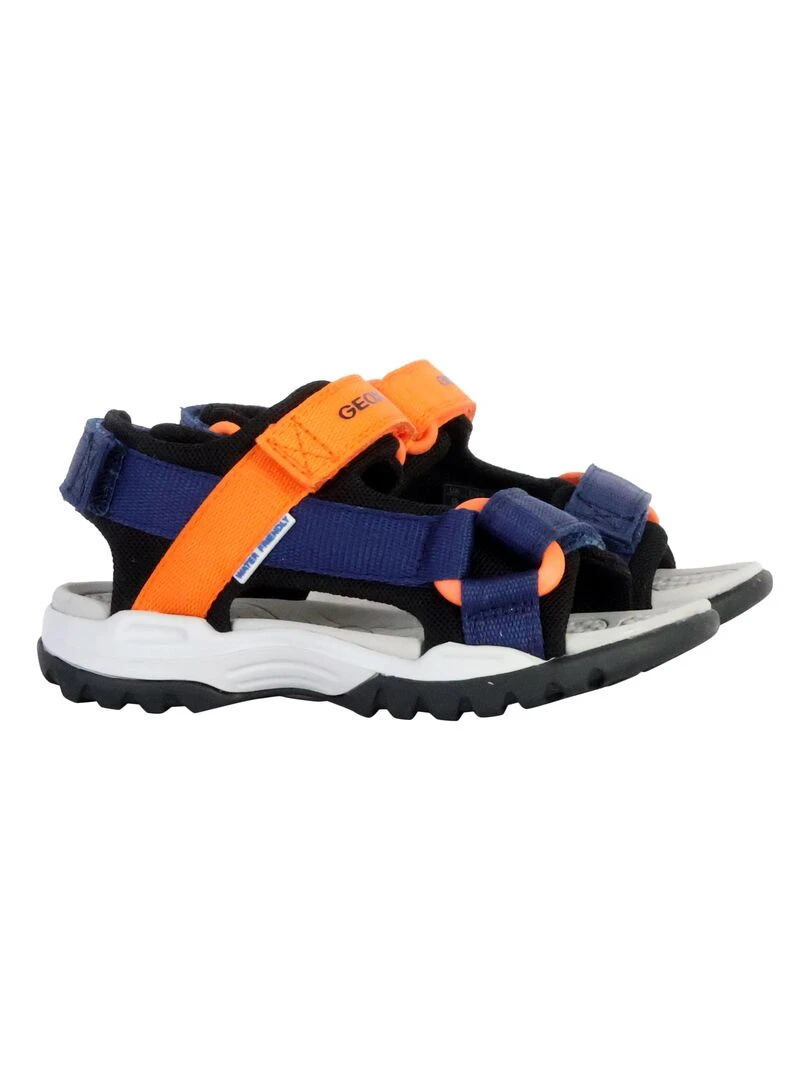 Sandales Cuir Enfant Geox Android   Bleu marine