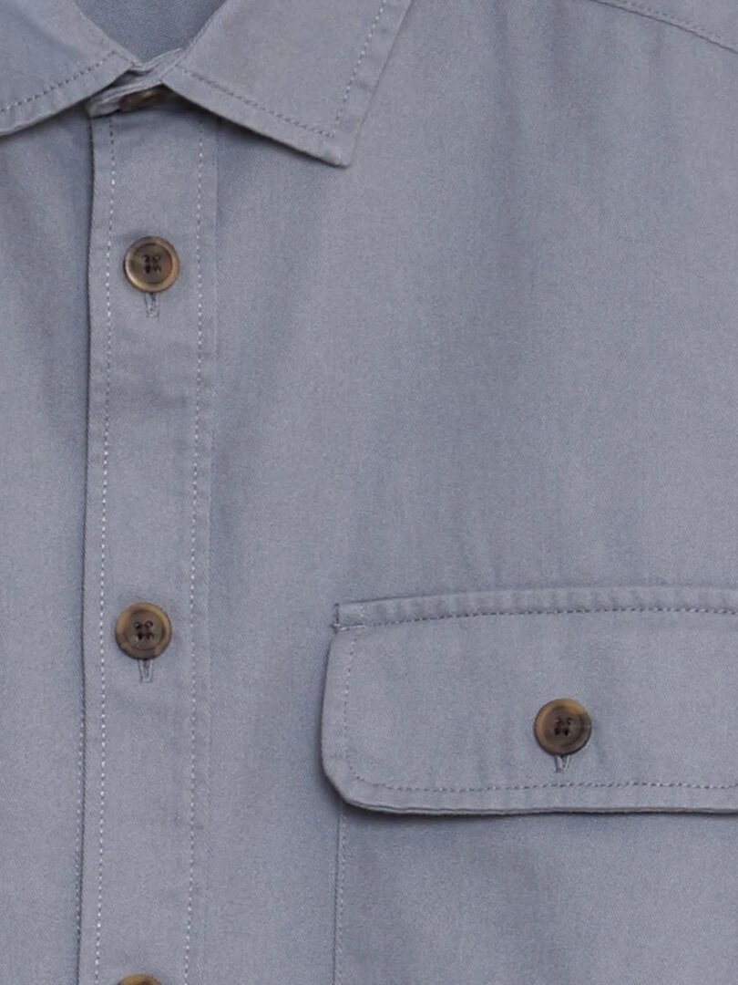 Surchemise en coton   Bleu