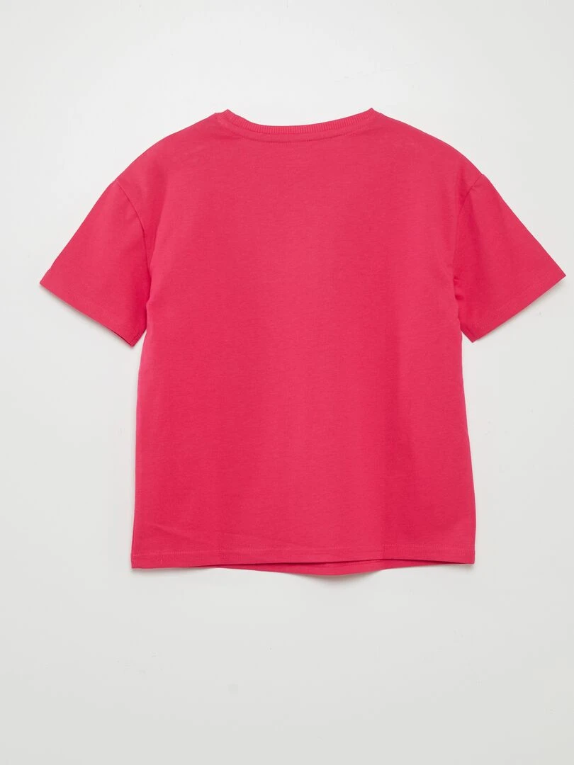 T shirt en maille jersey épaisse   Tough Cotton™   Rose