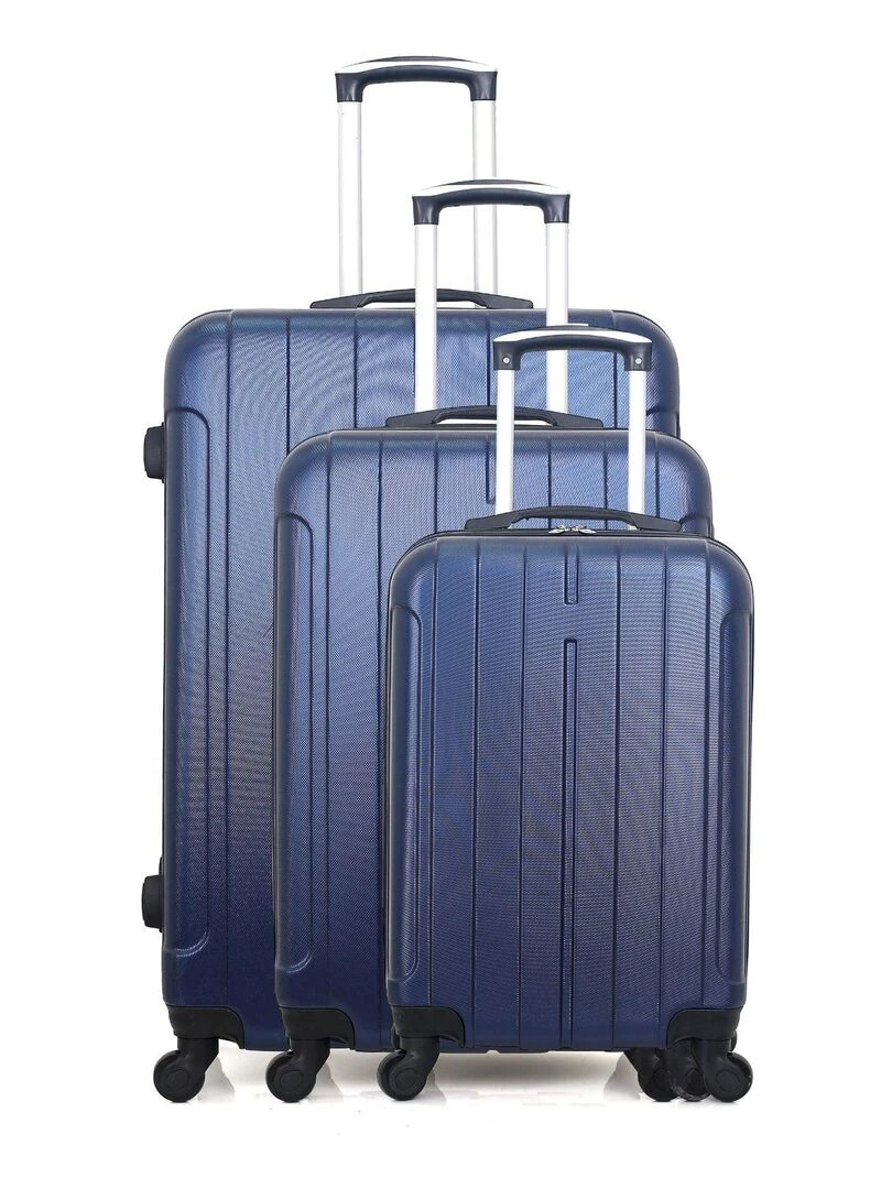 Set de 3 valises rigides FOGO Bleu marine
