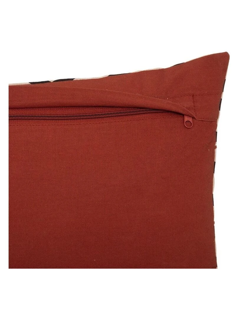 Housse de coussin Etnik brodé 30x50 cm Jaune
