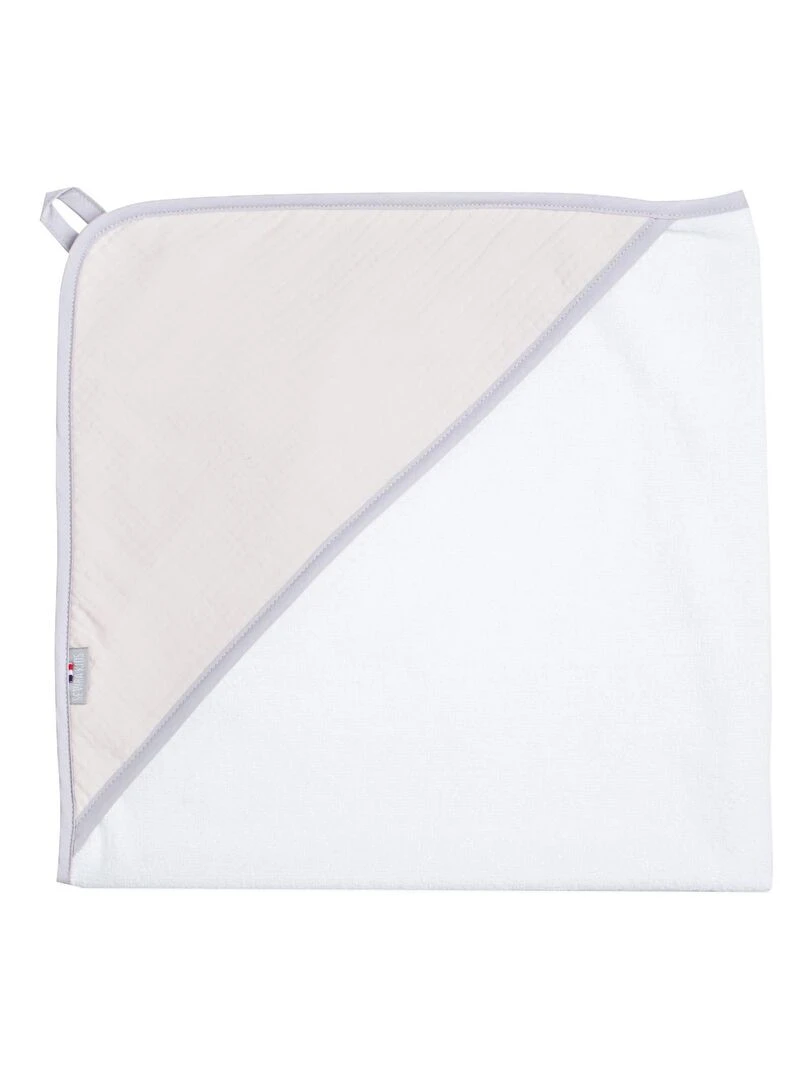 Cape de bain en gaze de coton Jeanne Beige