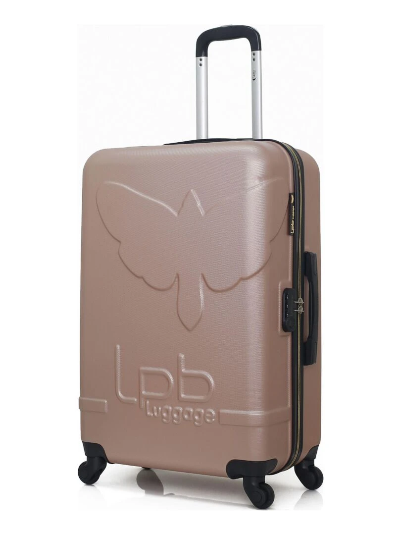 LPB LUGGAGE   SET DE 3 ABS NORINE A 4 ROUES   Rose