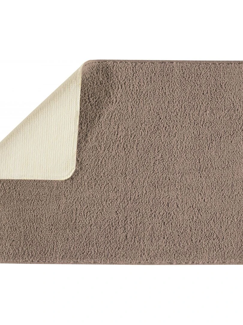 Guy Levasseur   Lot de 2 tapis de bain polyester uni 50x80cm + contour 50x40cm taupe   Gris taupe