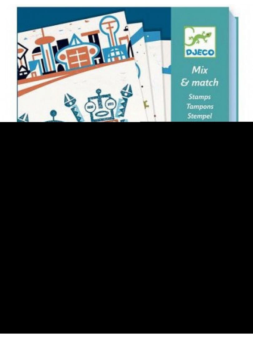 Tampons Mix And Match Alien Robots   N/A